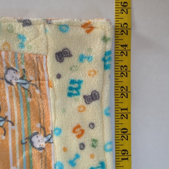 Handmade Patchwork Flannel Reversible Baby Blanket - Picture 13 of 16